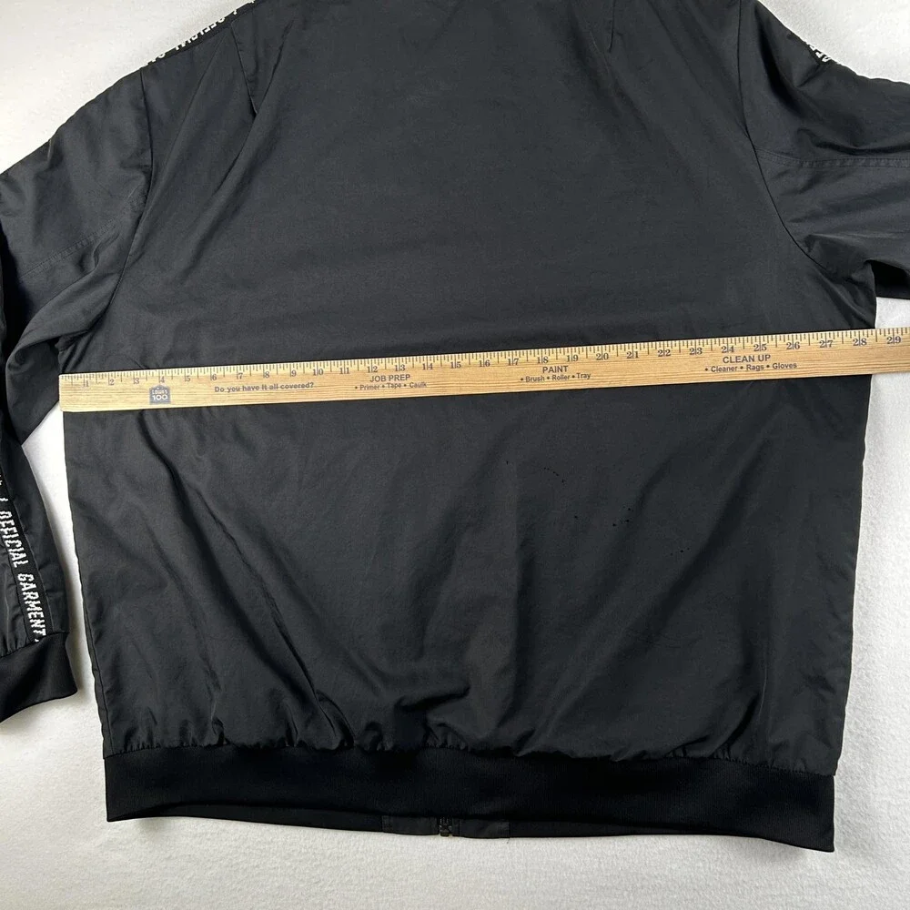 Adidas Jacket Mens 2XL Vetement Tape Sleeve Full Zip Track Athletic DP2881 FLAW